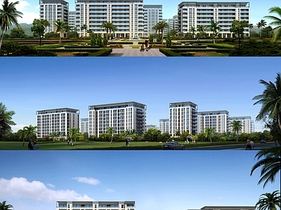 现代多层住宅 豪宅规划设计 大平层住宅 多层沿海洋房