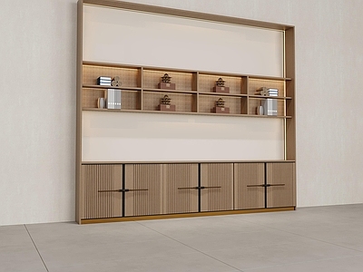 现代新中式茶叶店 现代 新中式 茶叶店高柜