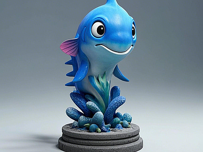 现代景观雕塑 海洋风格主题雕塑 动物雕塑 鲨鱼 海豚