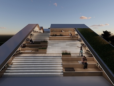 现代图书馆建筑 重庆三峡文化书馆 施工图