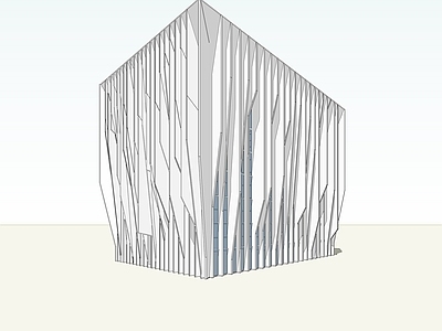 现代简约风格建筑 风格建筑 标志建筑 小公建 艺术展览馆