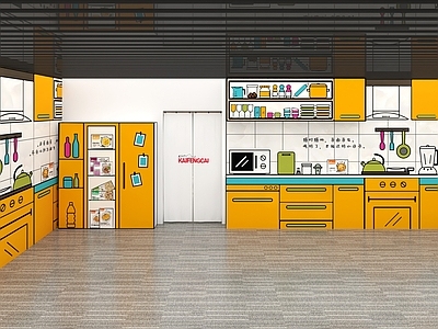 现代其他展厅 厨房厨具场景
