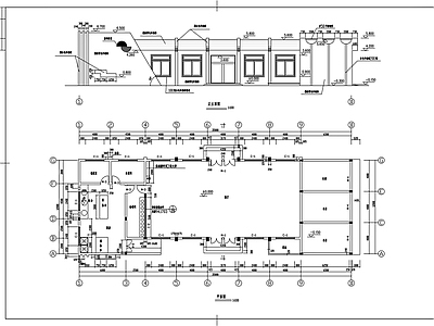 现代其他公共建筑 食堂建 施工图