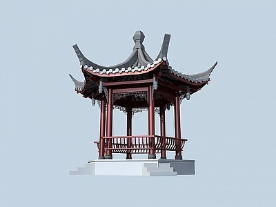 现代六角亭