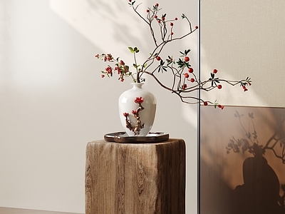 新中式花艺 新中式花瓶 新中式艺术摆件 氛围感花瓶 现代简约花瓶