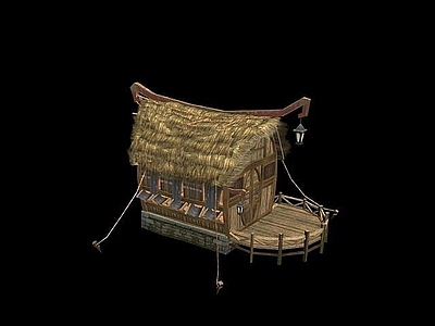 现代茅草屋