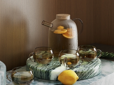 茶具 茶壶 茶杯 玻璃水杯 玻璃水壶 茶具摆件