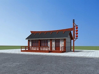 现代古建酒馆