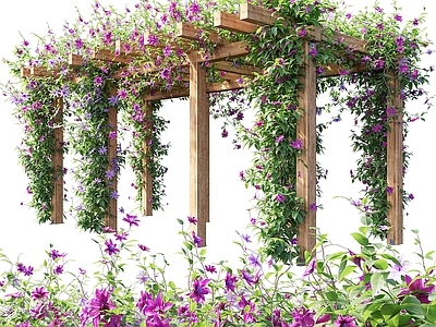 现代花架 花架 花廊