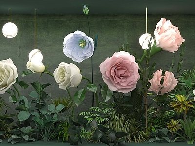 现代轻奢花店 橱窗设计 花店 花艺陈列
