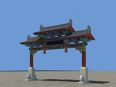 现代古建牌坊