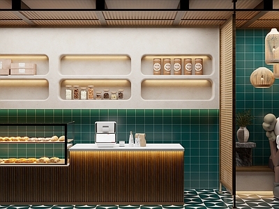 现代轻奢甜品面包店 蛋糕店 面包店 甜品店