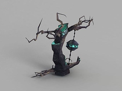 现代魔兽世界游戏树木造型
