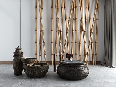 现代其他景观小品 小景品