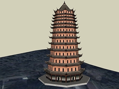 中式古建筑 塔