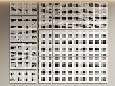 现代护墙板 树枝随机渐变孔板 山水穿孔板 山水画孔板 冲孔护墙板 镂空板