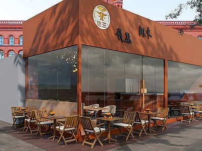 现代咖啡厅 现代咖啡厅 工装咖啡店 餐饮店 头 椅 酒吧