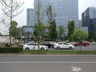 现代街道外景 城市外景