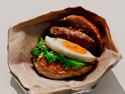 酒水食物 肉夹馍 汉堡