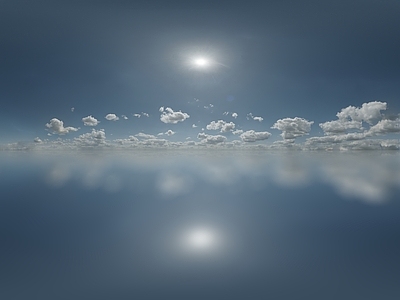 现代天空HDR 全景天空hdr 蓝天白云 晴朗 低云