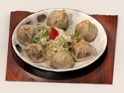 酒水食物 小笼包 包子 中餐