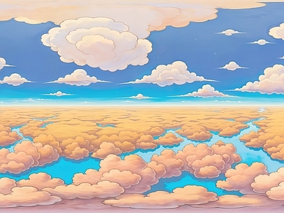 现代天空HDR 动漫全景天空