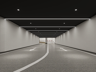 现代简约其他通用空间 出口陡坡 车库通道