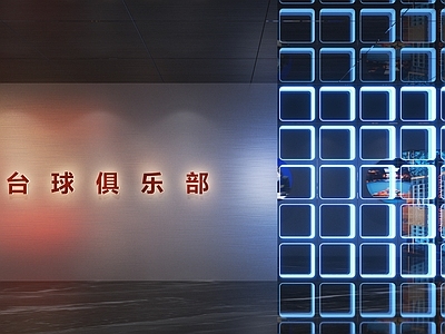 现代台球室 台球室