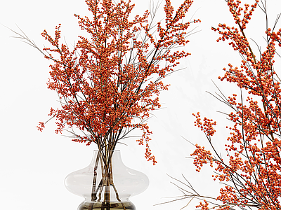 新中式现代花艺 花瓶 花艺 花束 干花 干枝