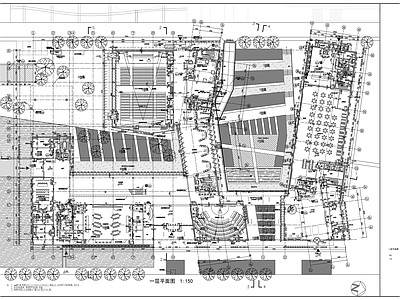 现代学校建筑 党校二期工程 施工图