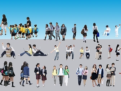多人 学生人物