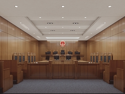 现代党政机关 法庭 法庭桌椅 原告 被告 法院