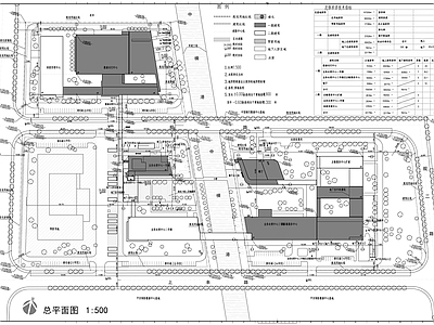现代产业园建筑 交通银行数据处理 中心 平面图