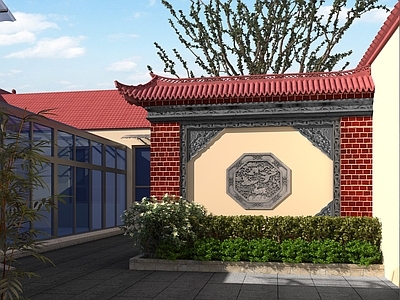 现代庭院 乡村庭院 民宿庭院 别墅庭院