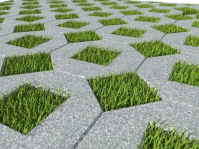 现代其他景观 立体植草砖 停车场草砖 嵌草砖 户外停车场 植草砖停车
