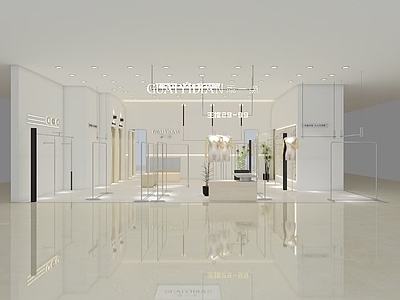 现代服装店 品牌 乖一点 运动品牌 服装 施工图