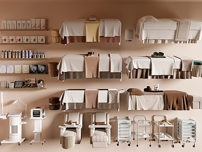 化妆品 美容床 护肤品