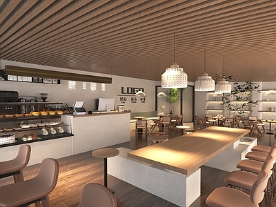 现代咖啡厅 奶茶店 甜品面包店