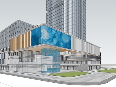 现代商场建筑 商业综合体