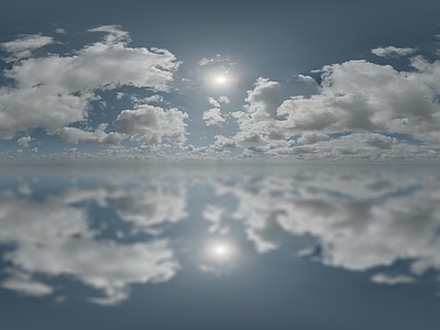 现代天空HDR 全景天空 日景hdr 多云晴朗 蓝天白云