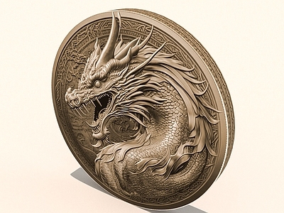 现代雕塑摆件 金币 纪念币