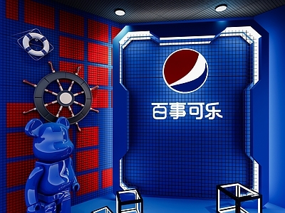 现代其他商业空间 百事可乐直播展厅