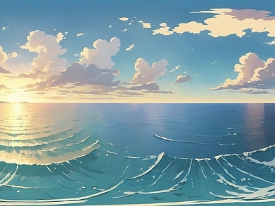 现代天空HDR 海洋动漫天空