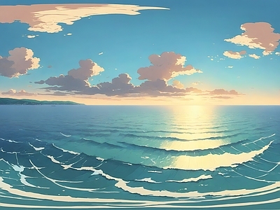 现代天空HDR 海洋动漫天空