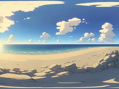 现代天空HDR 海洋动漫天空