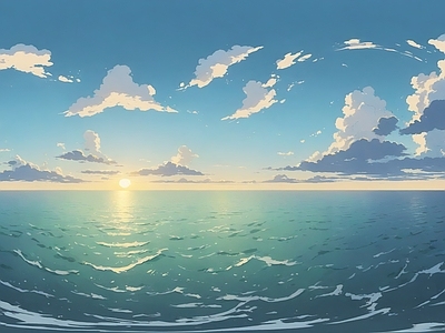 现代天空HDR 海洋动漫天空