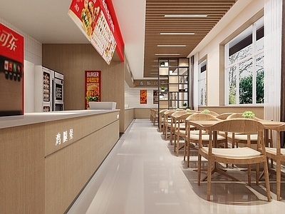 现代自助餐厅 现代学校小吃餐厅