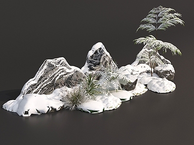 新中式假山 新中式雪浪石 假山片石 植物造景