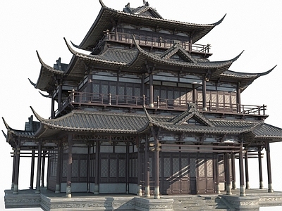 现代古建筑 古建筑宫殿阁楼