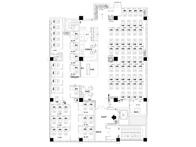 现代网吧 电竞酒店 网咖 网吧 电竞 1000方 施工图
